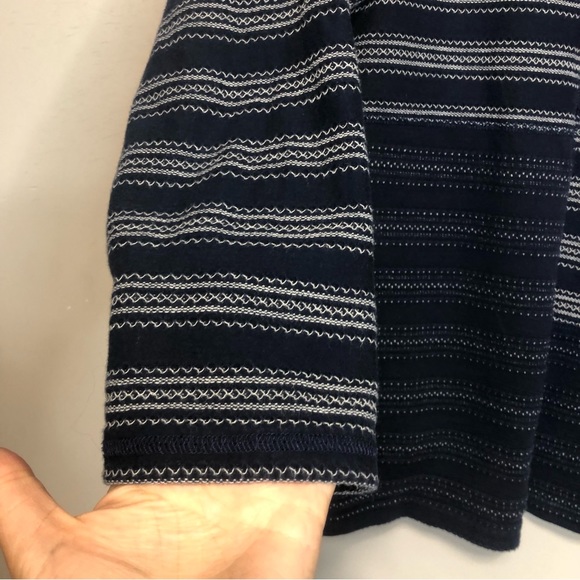 Chaps Cotton Boatneck Striped Long Sleeve Top, size 1X - Picture 5 of 13